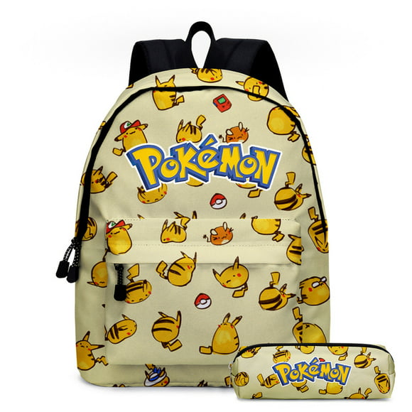 Kids School Backpack 14.5 inch Poke-mon Charizard Bookbag Rucksack Backpack Casual Daypack for Kids 1st 2nd 3rd Grade 